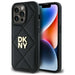 Калъф DKNY Quilted Stack Logo iPhone 14 Pro - черен