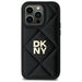 Калъф DKNY Quilted Stack Logo iPhone 14 Pro - черен