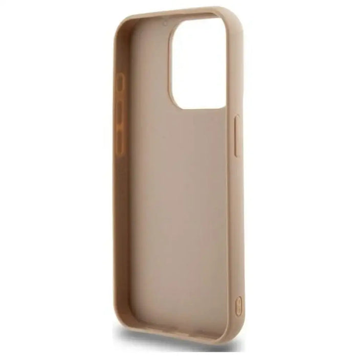 Калъф DKNY Quilted Stack Logo iPhone 15 Pro Max - бежов