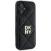 Калъф DKNY Quilted Stack Logo iPhone 16 - Черен