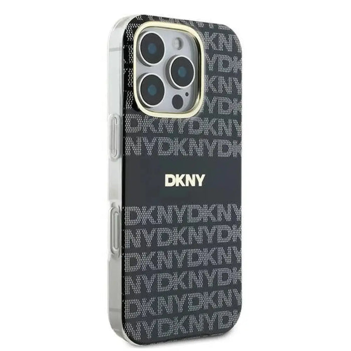 Калъф DKNY Repeat Texture Pattern With Stripe за iPhone 16
