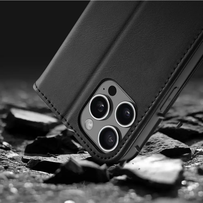 Калъф Dux Ducis Hivo iPhone 16 Pro с флип и RFID защита
