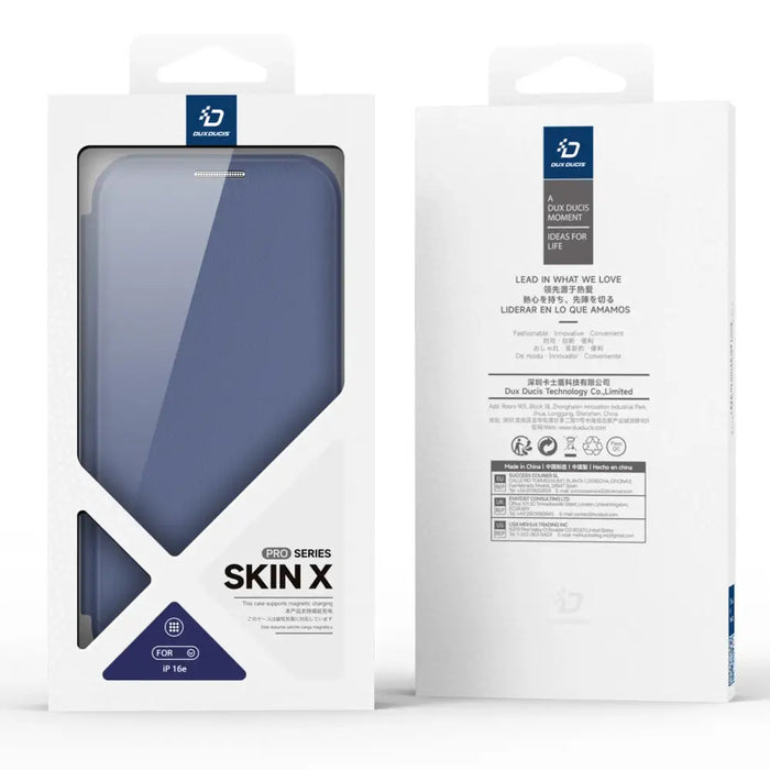 Калъф Dux Ducis Skin X Pro с MagSafe за iPhone 16e - син