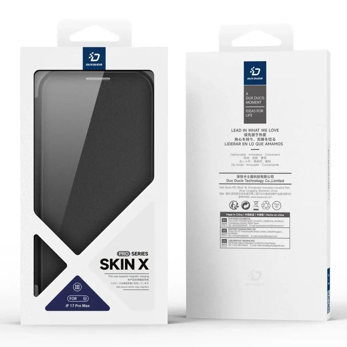 Калъф Dux Ducis Skin X Pro за iPhone 17 Pro Max с портфейл