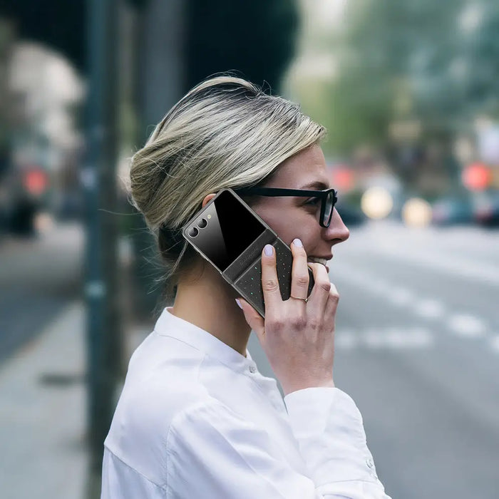 Калъф Dux Ducis Stex за Samsung Galaxy Z Flip7 - Черен