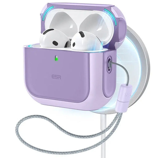 Калъф ESR Orbit Halolock MagSafe за Apple AirPods 4 - лилав