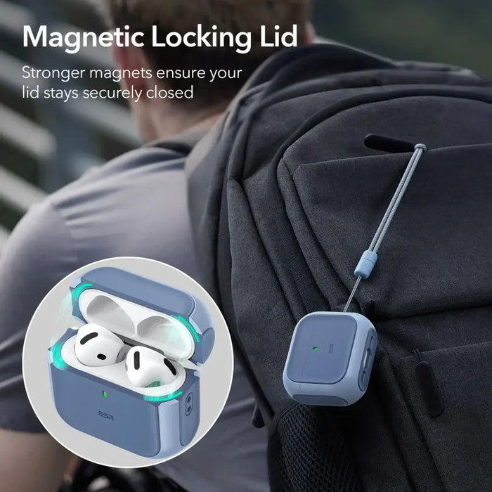 Калъф ESR Orbit Halolock MagSafe за Apple AirPods 4 - син