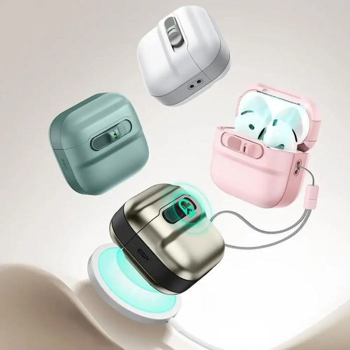 Калъф ESR Pulse Halolock Magsafe за AirPods 4 - зелен