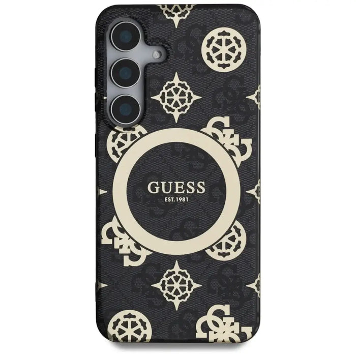 Калъф Guess 4G Background Gold Electroplated Peony Pattern