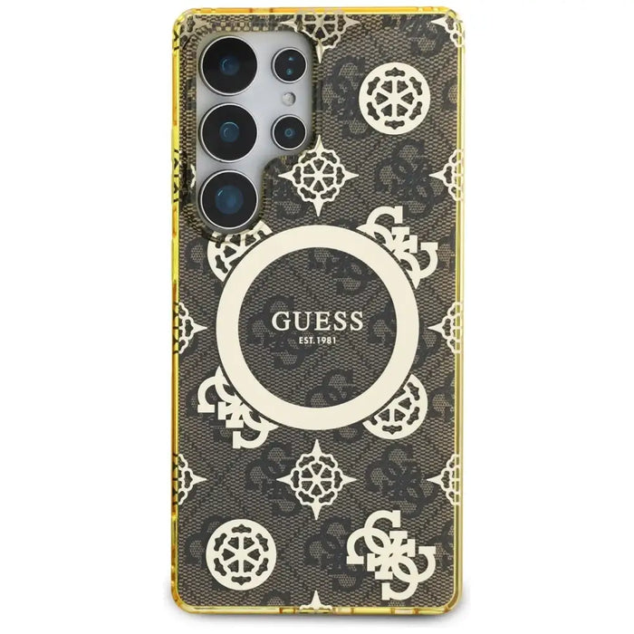 Калъф Guess 4G Background Gold Glectroplated Peony Pattern