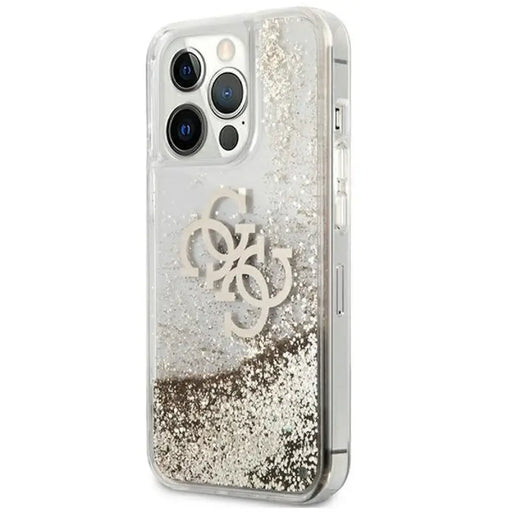Калъф Guess 4G Big Liquid Glitter за iPhone 13 Pro Max