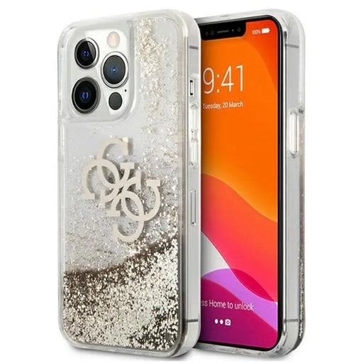 Калъф Guess 4G Big Liquid Glitter за iPhone 13 Pro Max