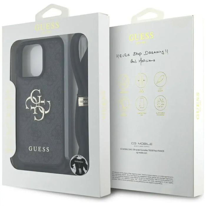 Калъф Guess 4G Big Logo Cord Stap Crossbody Case за iPhone
