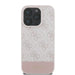 Калъф Guess 4G Bottom Stripe за iPhone 16 Pro - розов