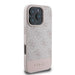 Калъф Guess 4G Bottom Stripe за iPhone 16 Pro - розов