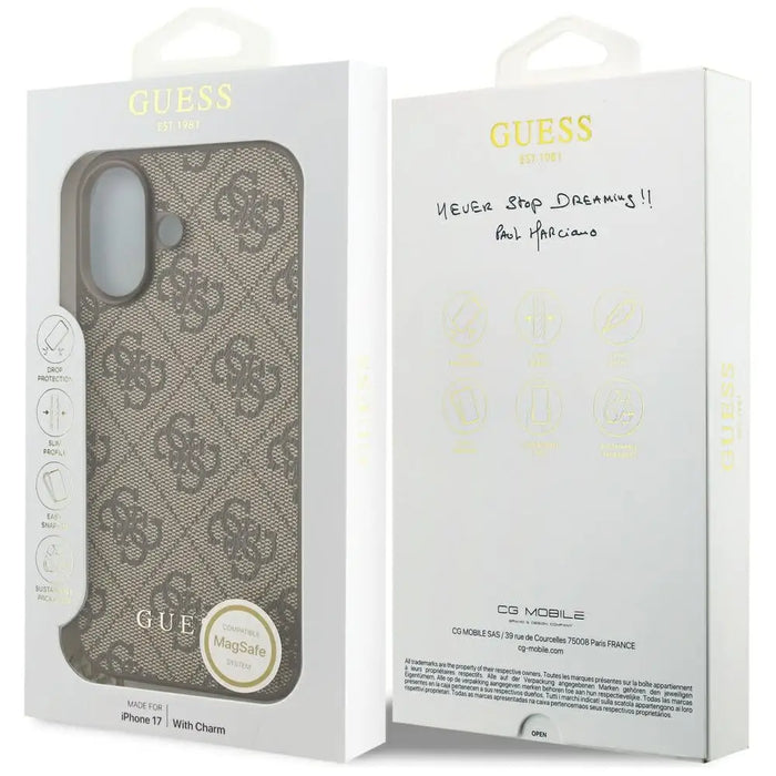 Калъф Guess 4G Charms Collection MagSafe за iPhone 17
