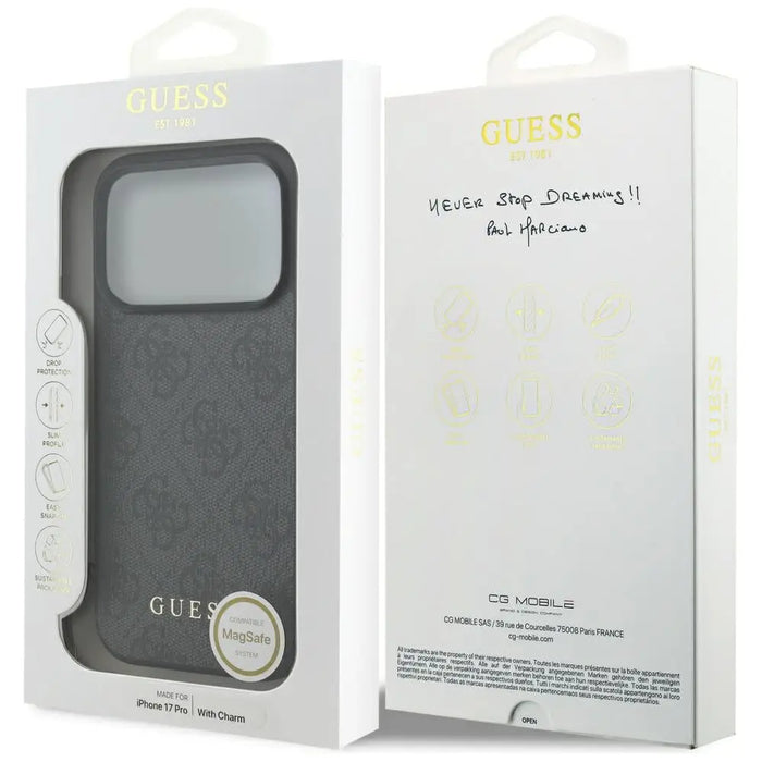 Калъф Guess 4G Charms Collection MagSafe за iPhone 17 Pro