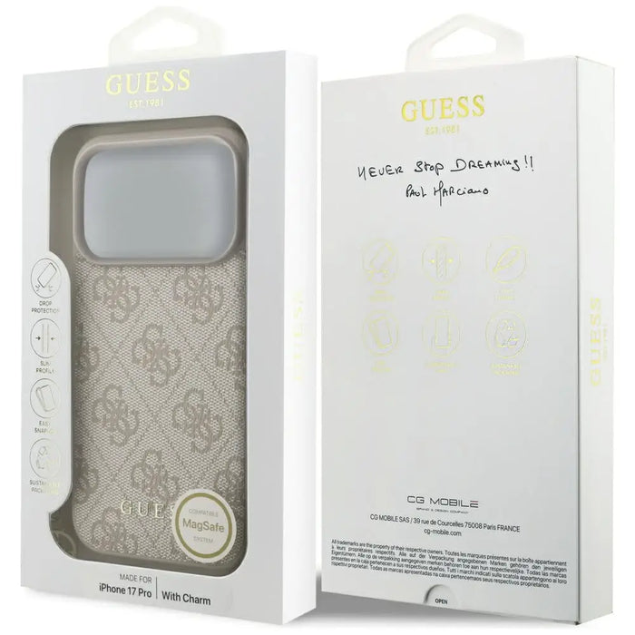 Калъф Guess 4G Charms Collection MagSafe за iPhone 17 Pro