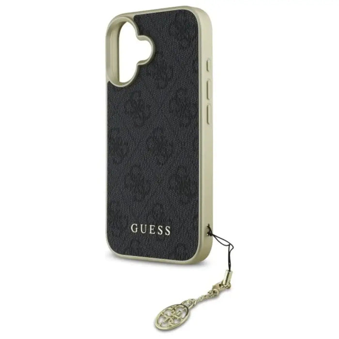 Калъф Guess 4G Charms Collection за iPhone 16 - черен