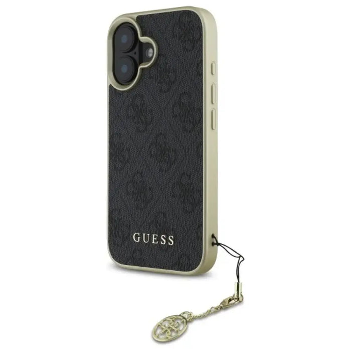Калъф Guess 4G Charms Collection за iPhone 16 - черен