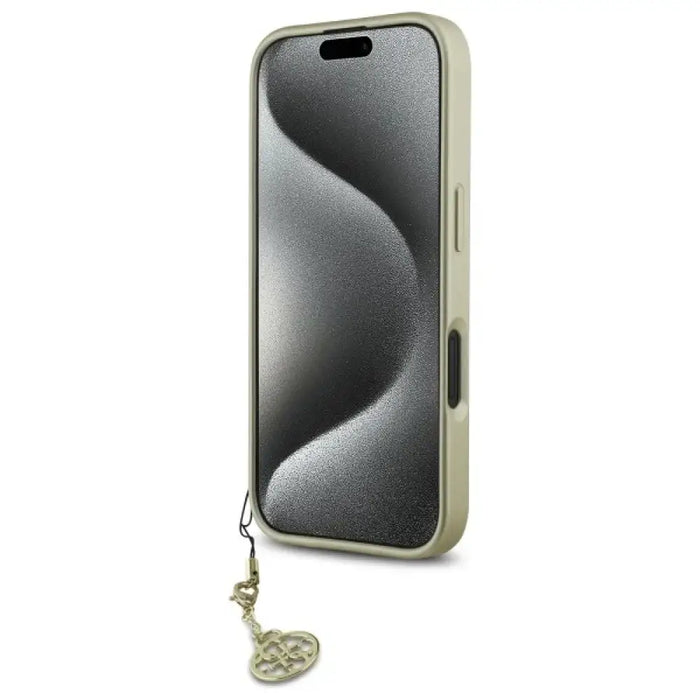Калъф Guess 4G Charms Collection за iPhone 16 - черен