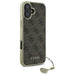 Калъф Guess 4G Charms Collection за iPhone 16 - кафяв