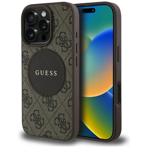Калъф Guess 4G Circle Classic Logo MagSafe за iPhone 16 Pro