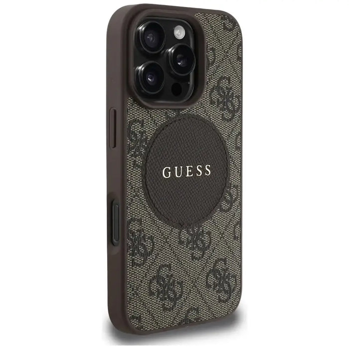 Калъф Guess 4G Circle Classic Logo MagSafe за iPhone 16 Pro