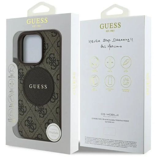 Калъф Guess 4G Circle Classic Logo MagSafe за iPhone 16 Pro