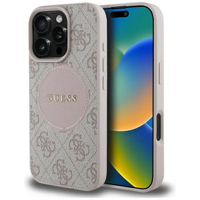 Калъф Guess 4G Circle Classic Logo MagSafe за iPhone 16 Pro