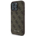 Калъф Guess 4G Classic iPhone 16 Pro Max - кафяв