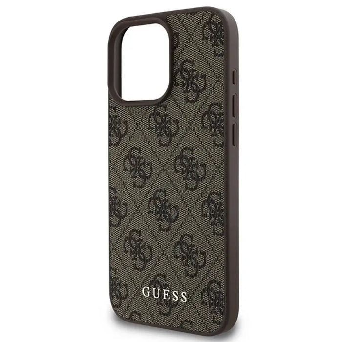 Калъф Guess 4G Classic iPhone 16 Pro Max - кафяв