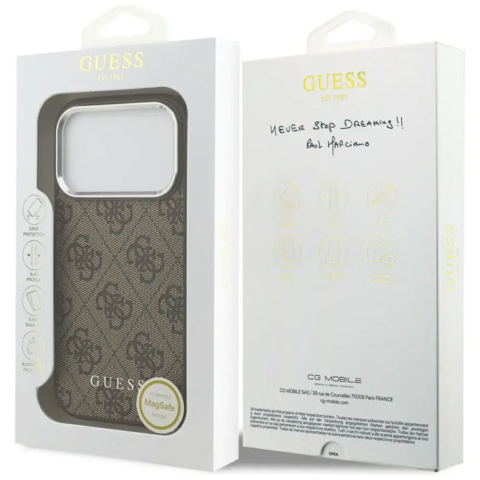 Калъф Guess 4G Classic Logo MagSafe за iPhone 17 Pro Max