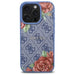 Калъф Guess 4G Flowers Print MagSafe за iPhone 16 Pro - син