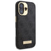 Калъф Guess 4G Logo Plate MagSafe iPhone 16 - черен
