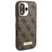 Калъф Guess 4G Logo Plate MagSafe iPhone 16 Plus - кафяв