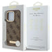 Калъф Guess 4G Logo Plate MagSafe iPhone 16 Pro - кафяв