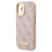 Калъф Guess 4G Logo Plate MagSafe за iPhone 16 Plus - розов