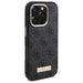 Калъф Guess 4G Logo Plate MagSafe за iPhone 16 Pro - черен