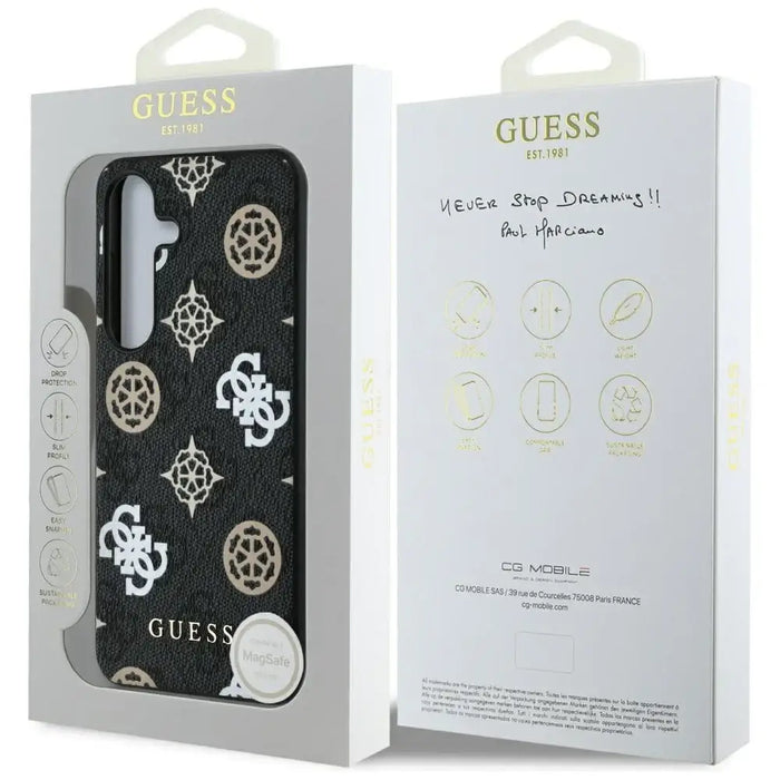 Калъф Guess 4G Printed Colored Peony Pattern MagSafe