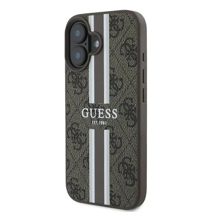 Калъф Guess 4G Printed Stripes MagSafe iPhone 16 Plus