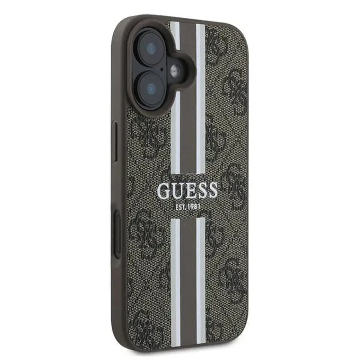 Калъф Guess 4G Printed Stripes MagSafe iPhone 16 Plus