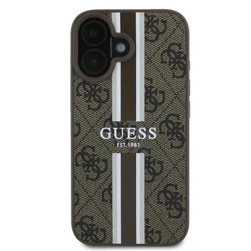Калъф Guess 4G Printed Stripes MagSafe iPhone 16 Plus