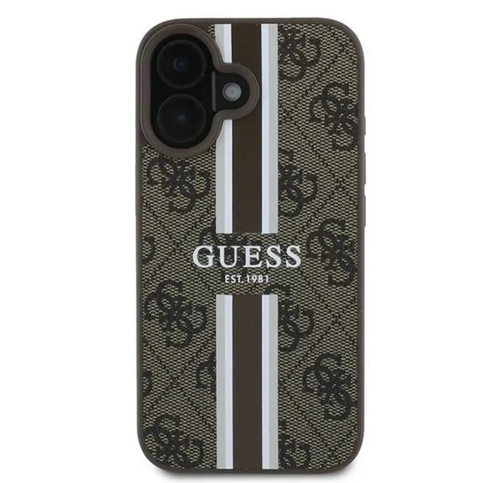 Калъф Guess 4G Printed Stripes MagSafe iPhone 16 Plus