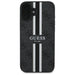 Калъф Guess 4G Printed Stripes MagSafe за iPhone 16 - черен