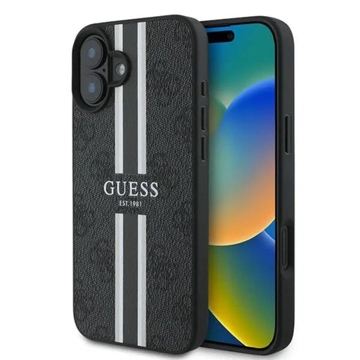Калъф Guess 4G Printed Stripes MagSafe за iPhone 16 Plus