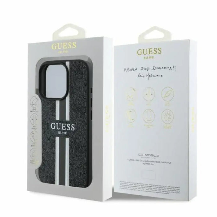 Калъф Guess 4G Printed Stripes MagSafe за iPhone 16 Pro