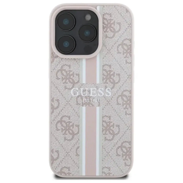 Калъф Guess 4G Printed Stripes MagSafe за iPhone 16 Pro Max