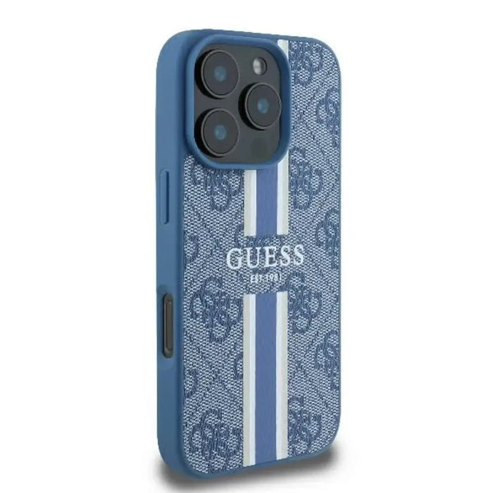 Калъф Guess 4G Printed Stripes MagSafe за iPhone 16 Pro