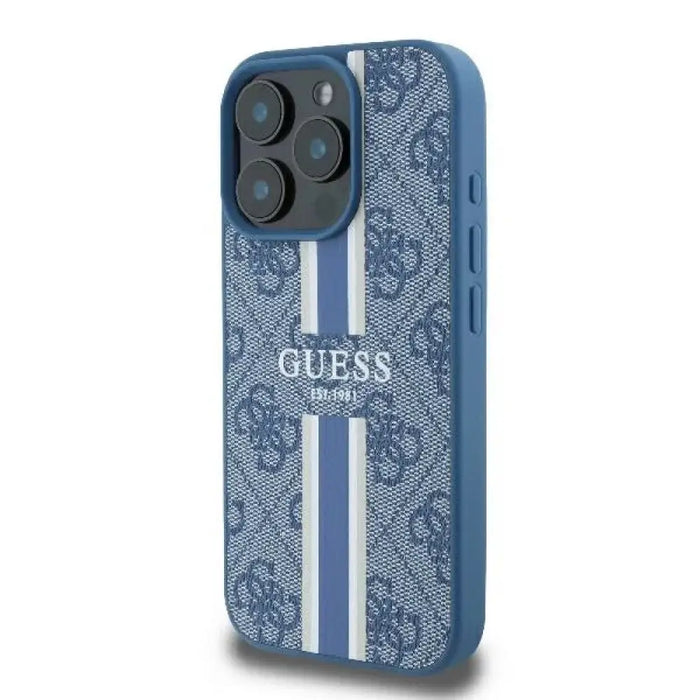 Калъф Guess 4G Printed Stripes MagSafe за iPhone 16 Pro